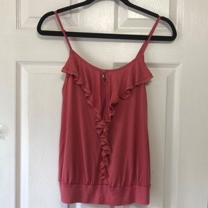 LC Lauren Conrad Ruffle Tank Top